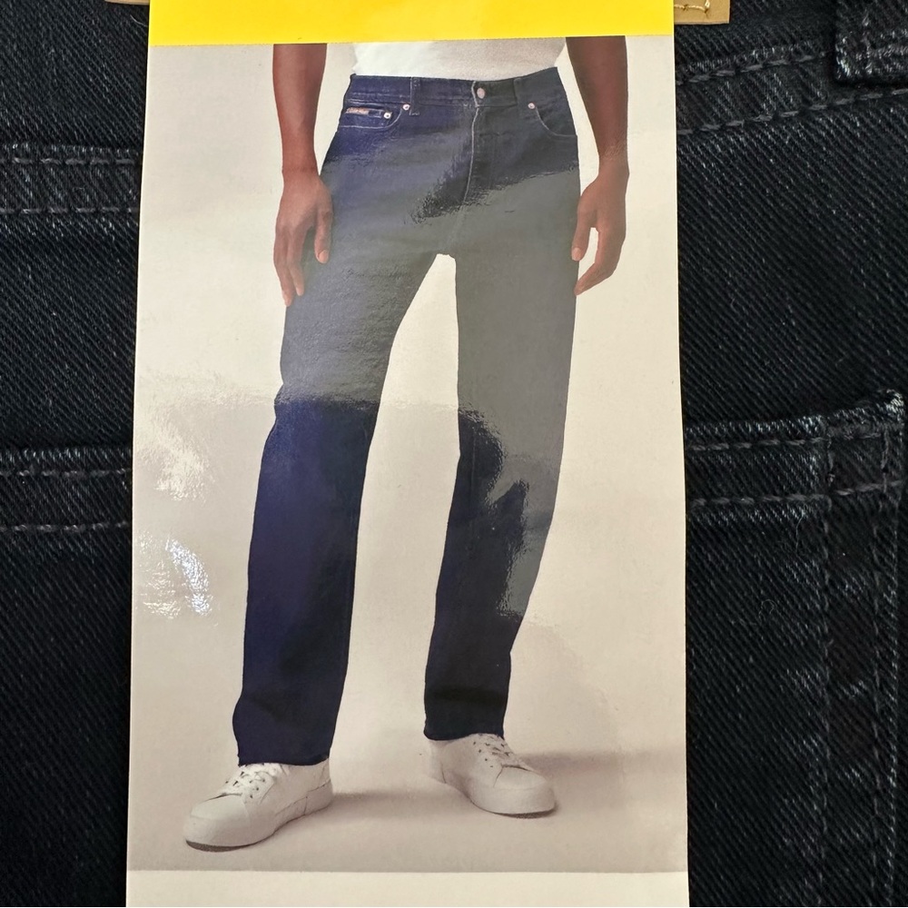 Calvin Klein Men's Deep Blue Straight Jeans
